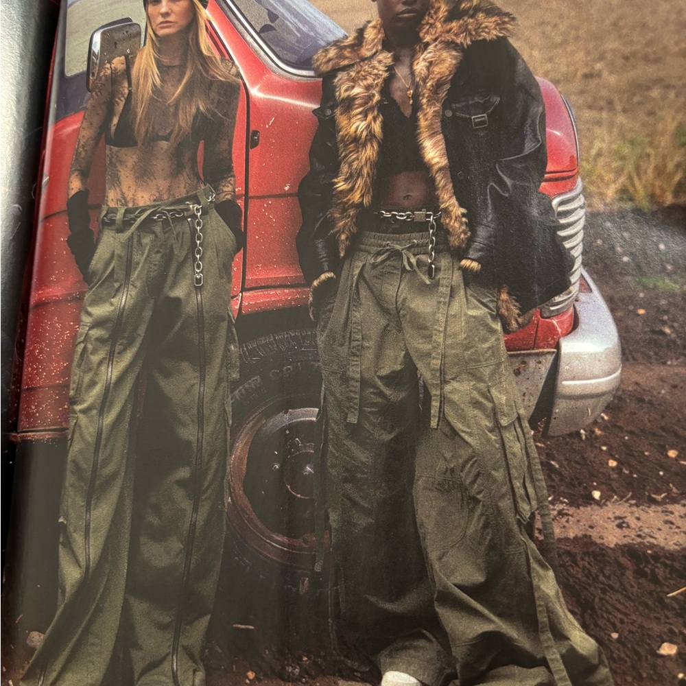 NEW Zara Cargo Pants - Olive green
